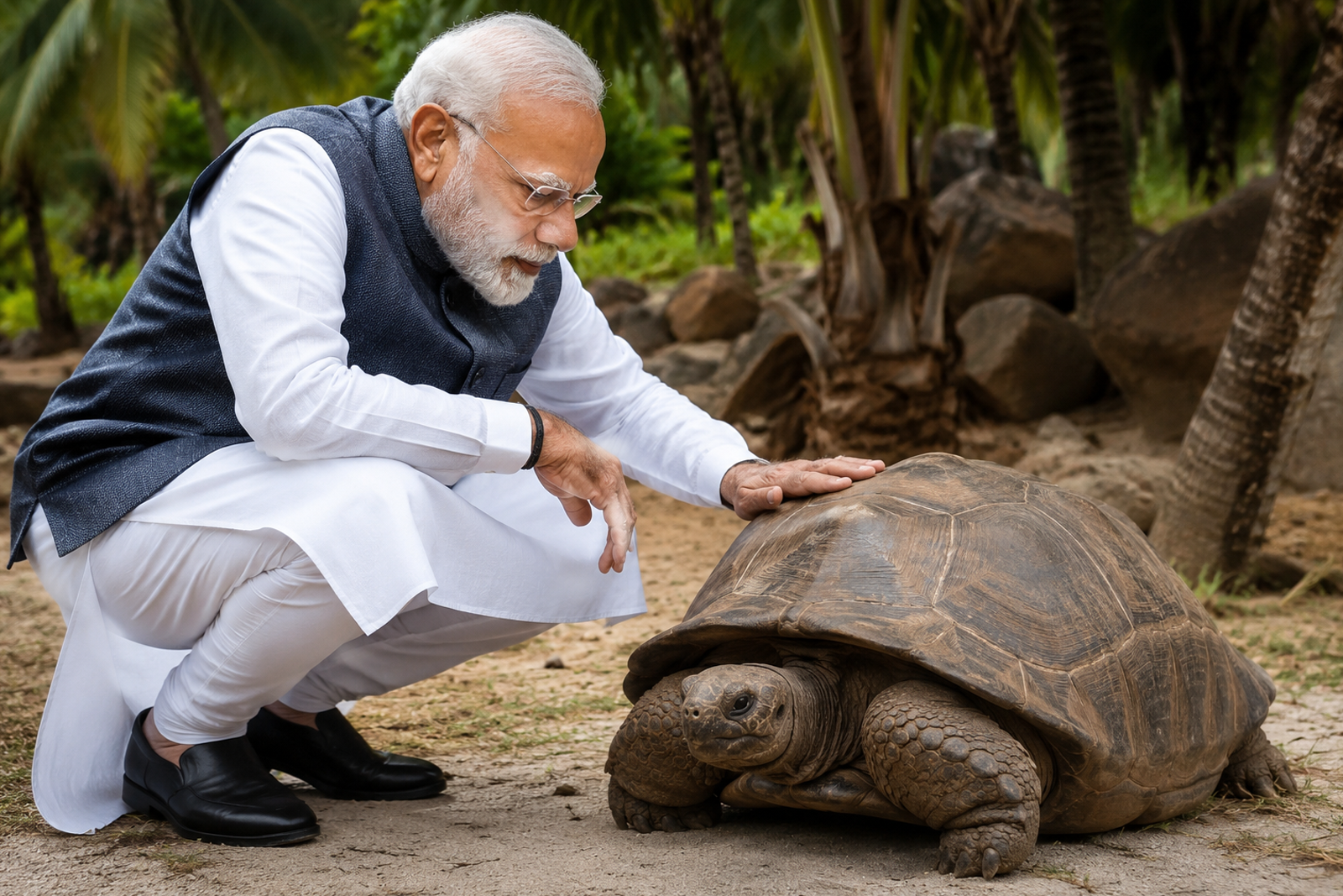 Congress Targets PM Modi Over Seychelles Tortoise Visit, Calls It ‘Masterly Hypocrisy’